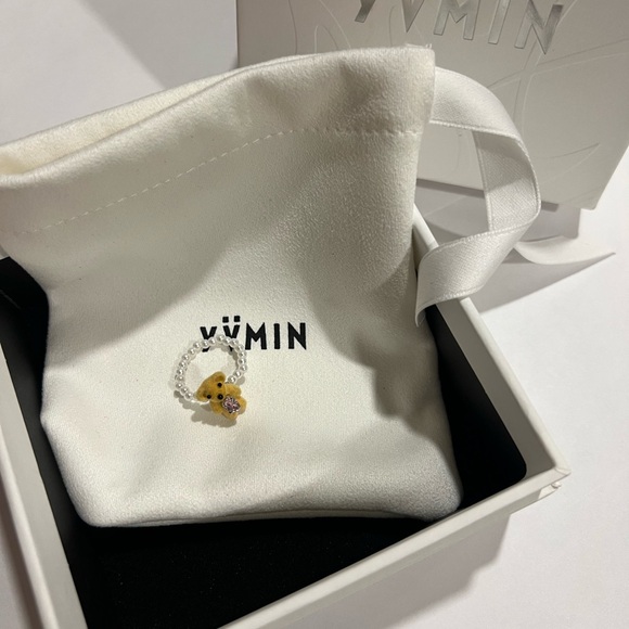 Flocked bear ring - Picture 3 of 6